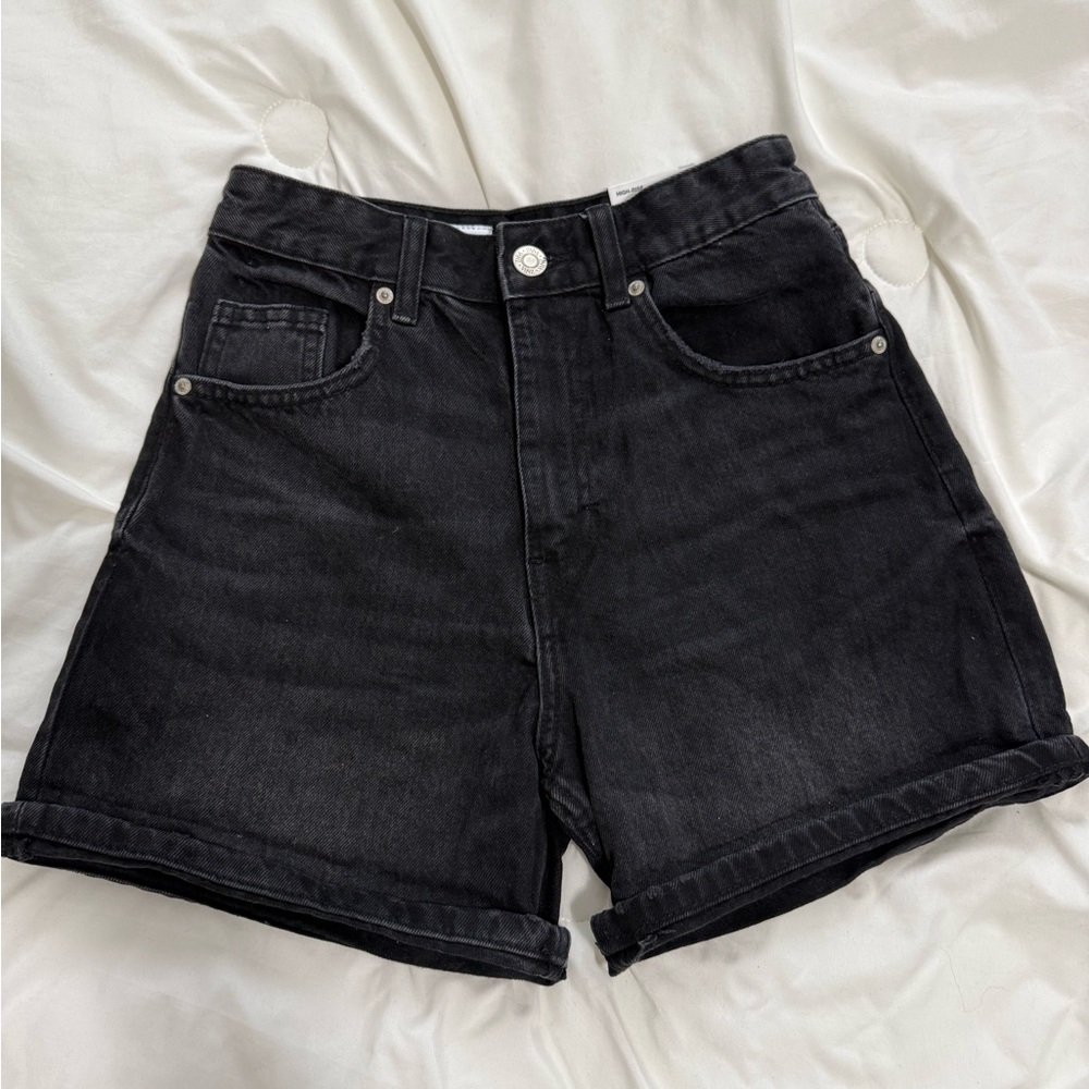Zara Black Jean Shorts